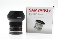 SAMYANG 12 mm f/2,0 NCS CS per Sony attacco E (APS-C) - SNr: F717L0520