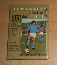 ED. PANINI VOL. CARTONATO ALMANACCO ILLUSTRATO DEL CALCIO  1976  ORIGINALE  !!!!