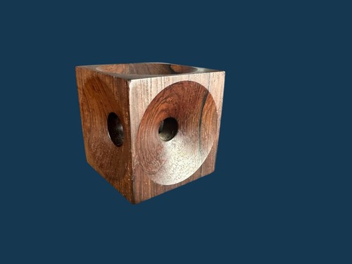 Portacandele cubo moderno