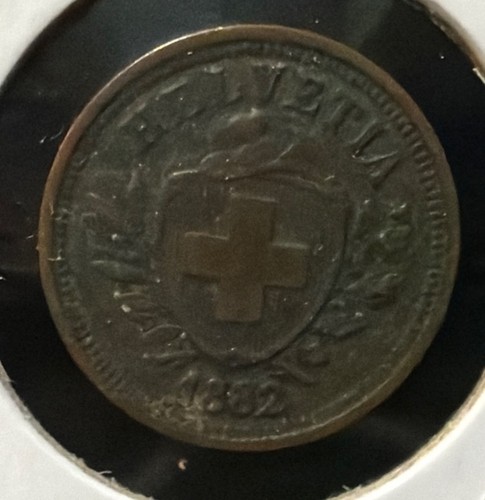 1882 svizzera elvetia moneta - 1882-b,