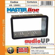MASCHERINA ADATTATORE AUTORADIO 2 DIN ALFA 159 KIT PER VERSIONI SENZA NAVIGATORE