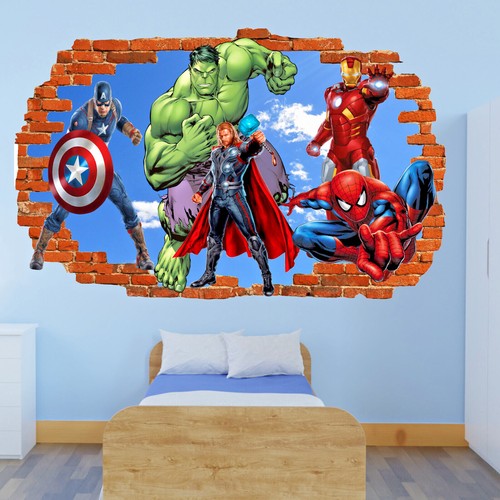 Adesivo parete avengers - adesivo,