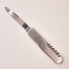 Coltello tascabile vintage Solingen, argento, raro da collezione, coltello da caccia, scout #8