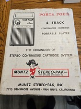 Stereo Muntz vintage 4 tracce