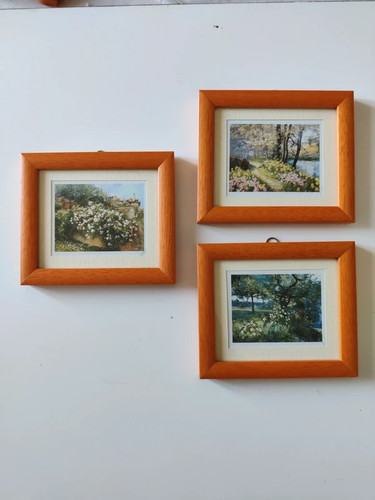 Tre quadri piccoli - con, stampe