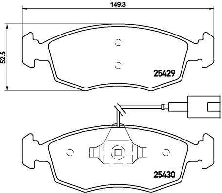 Brembo 138 kit pastiglie - 23,