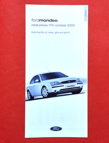 Listino prezzi ford mondeo mk2 - prezzi,