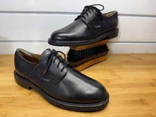 Scarpe derby Mephisto Marlon da uomo in pelle nera US 9 EU 8,5 suola in gomma soft-air