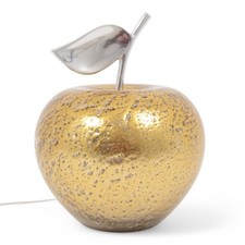 DRIMMER Manzana Lampada da Tavolo Mela 27x24cm Oro Vetro