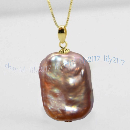Collana con ciondolo - , perle