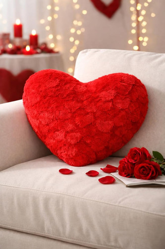 Cuscino cuore peluche per - in,