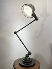 Lampada industriale vintage JIELDE 2 reggiseni vintage Francia decorazione verde