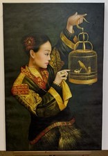 Quadro copia d’autore tecnica mista su tela misura 60x90cm, arredamento