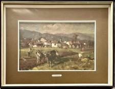 Arturo Bonanomi. Olio su tela 40x55cm con cornice.