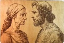 Pirografia Laser: Amore Antico.