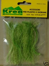 Green fiber for plastic rod or