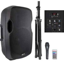 GEMINI AS 12 BLU PACK cassa amplificata + stativo + microfono karaoke feste ecc.