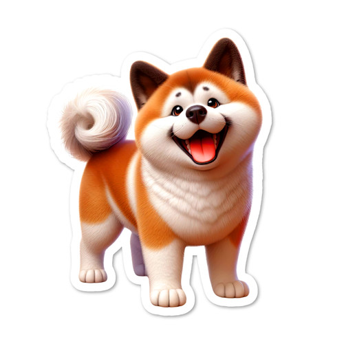 Akita cane adesivo - akita, umoristico