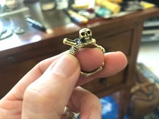Anello teschio scheletro skull - anello,