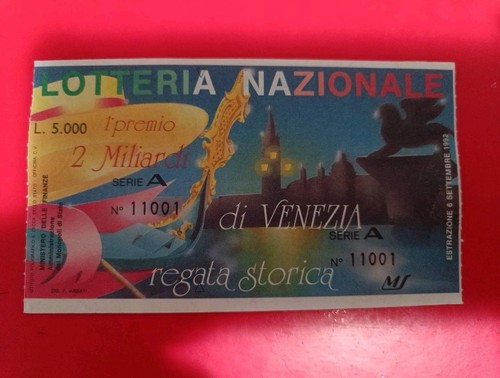 Biglietto lotteria nazionale - biglietto,