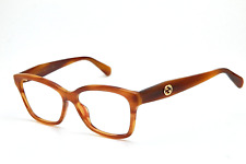 brown eyeglasses GUCCI G0798O 006 55*15-140 tortoise frame unisex eyeglasses