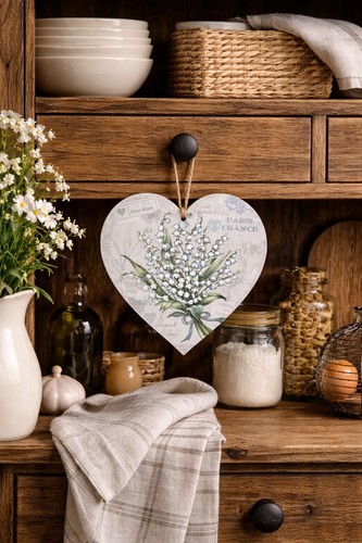 Cuore legno decoupato fatto - cuore,