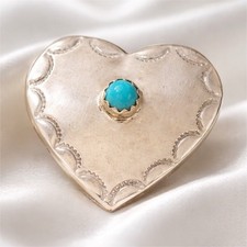Spilla cuore in argento