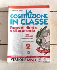Libro diritto La costituzione in classe 2 Mondadori usato -70%