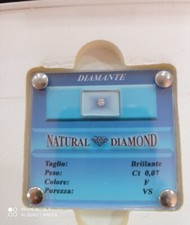 BRILLANTE in blister    Ct. 0.07   F / VS   " Natural diamond "