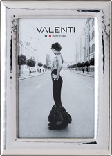 Valenti&Co - Cornice Portafoto in Argento Lucida Martellata cm 10x15. Ideale Com