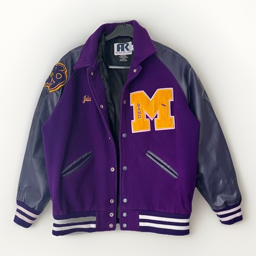 Giacca letterman varsity viola - giacca,