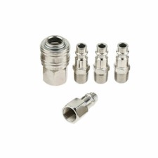 SET 5 ATTACCHI RAPIDI PER TUBI AD ARIA COMPRESSA MASCHIO FEMMINA 14927-1
