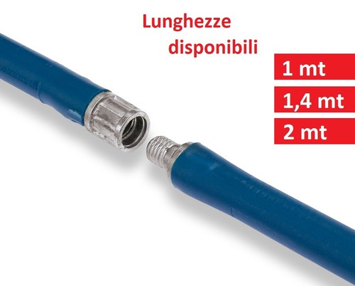 Asta flessibile per - asta, scovolo