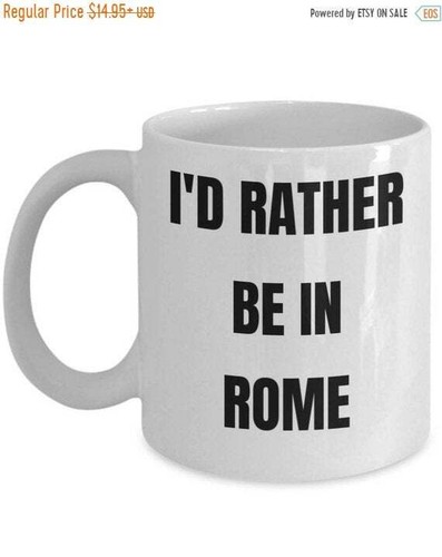 Tazza roma preferirei essere - tazza,