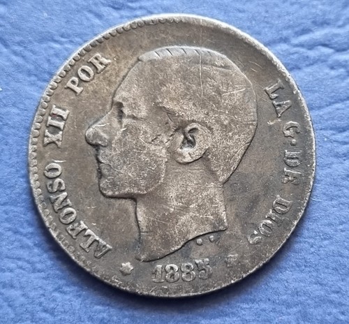 Silver coin spain kingdom - coin,