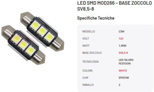 Kit coppia lampadine led - kit,