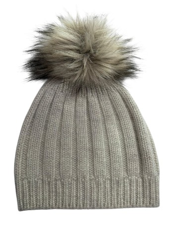 Cappello berretto cashmere pom