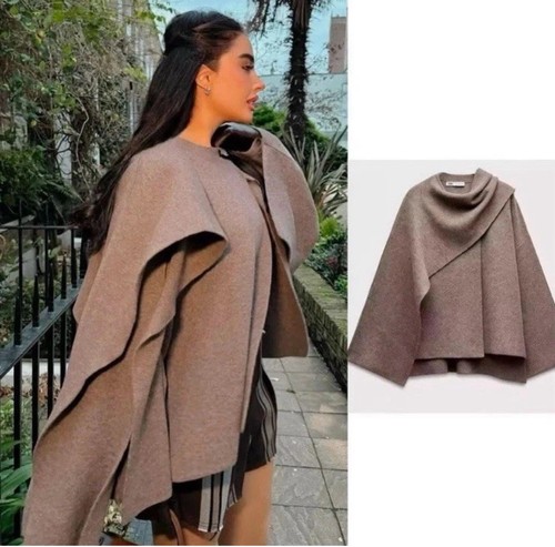 Cappotto mantella corto zara - cappotto,