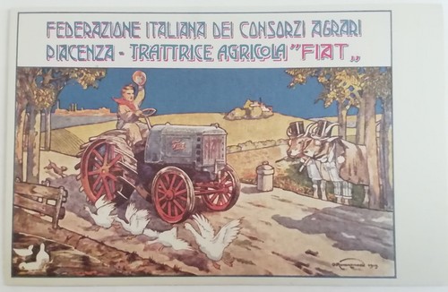 Cartolina fiat macchina - cartolina,