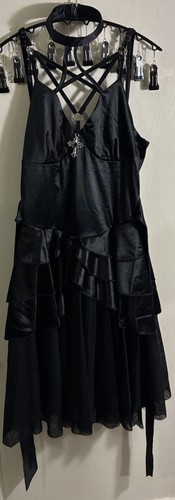 Abito romwe goth grunge nero - abito,