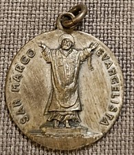 ANTICA MEDAGLIA SAN MARCO EVANGELISTA CON BUSTINA VATICANO