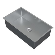 Lavello da incasso HAGO® acciaio inox 70 x 40 cm lavello cucina lavello scarico argento