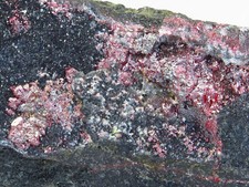 Campione minerale di cinabro