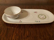 Plateau avec coupelle Porcelaine de Limoges Castel Fran