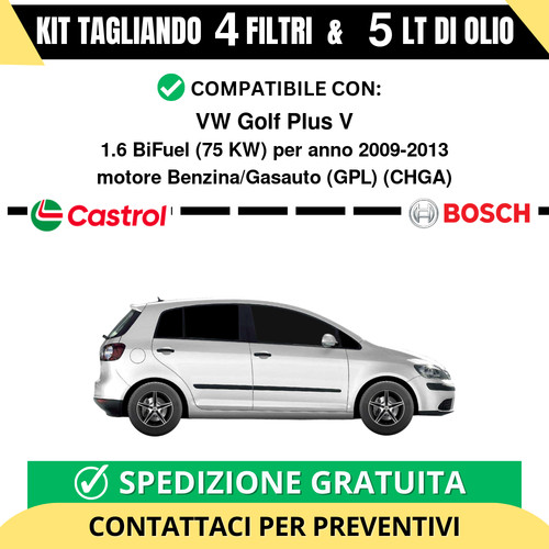 Tagliando per golf plus v - golf,