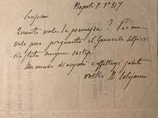 NAPOLEONE COLAJANNI - Lettera