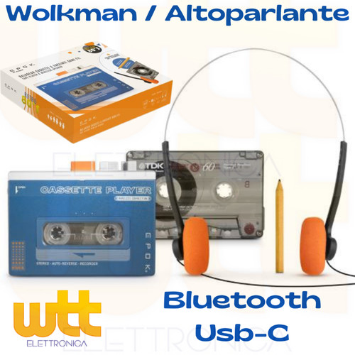Walkman lettore audiocassette - lettore,