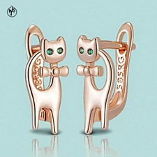 Orecchini a forma di gatto