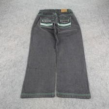 Jeans Vintage D MAX Uomo 36x32 Nero Verde Punto Chevron Denim