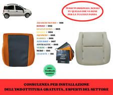 FODERA+IMBOTTITURA CUSCINO SEDUTA PER FIAT PANDA 169(CON TESS. LATERALE ORIGINAL